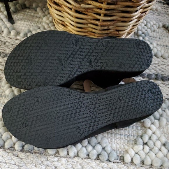 Abeo Gabrielle Black Adjustable Custom 3D Insole Wedge Sandals Women's 10 - Picture 6 of 12